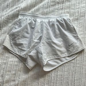 white nike shorts